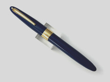 Sheaffer Triumph Early Vacuum Fill Fountain Pen, Blue, Medium 14K Nib Excellent picture