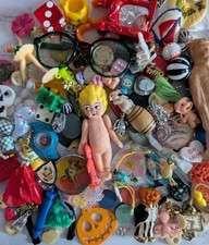 Celluloid Charms Childhood Toys Gumball Machine Prize Cracker Jacks 125+ Vintage picture