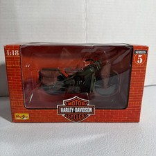 Maisto 1942 WLA Flathead Harley Davidson Motorcycle  - 1:18 Scale  -    Series 5 picture
