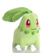 20cm Pokemon Chikorita Plush Toy Soft Stuffed Kawaii Anime Doll Gift picture