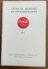 1952 Coca-Cola Annual Report To Stockholders New York, New York picture
