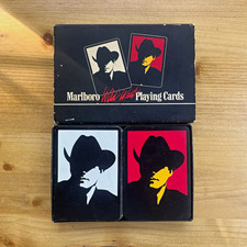 Vintage 1991 Marlboro Wild West Playing Cards DoubleDeck Set CowboyPhilip Morris picture