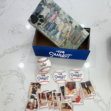 The Sandlot Movie Premiere Promotional Lot Baseball Cards Buttons Box Movie picture