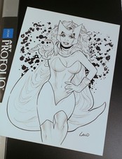 Scarlet Witch by Greg Land Original Art Marvel picture
