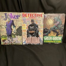 Lot Of 3 DC Comics Sealed In Plastic HC Collectors Ed Joker Batman Green Arrow picture