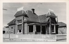 RPPC Goldfield NV Nevada Gold Mining Town Tex Rickard Home Photo Postcard F40 picture