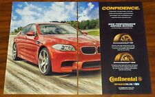 BMW M5 CONTINENTAL TIRES MAGAZINE ADVERTISEMENT PRINT AD EXTREME CONTACT DW DWS picture