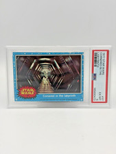 Vintage 1977 Topps Star Wars #37 Cornered In The Labyrinth PSA 6 1st Series Card picture