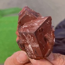82G Rare Special Cube Chocolate Calcite Crystal Mineral Sample picture