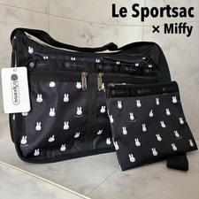 LeSportsac x Miffy Deluxe Everyday Shoulder Bag Black with Pouch New From Japan picture