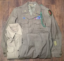 WWII US 1st Infantry Division Big Red One Officers Uniform; SS & PH Recipient picture