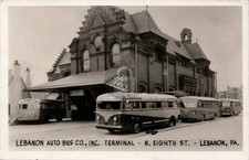 Lebanon Auto Bus Co Terminal LEBANON PA RPPC Photo Postcard COPY picture