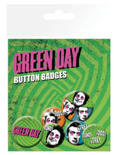 GREEN DAY Vintage 2013 Button Badges Set Of 6 SEALED picture