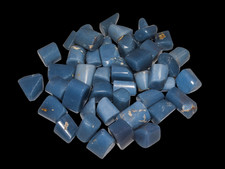 1kg Blue Angelite Crystal Tumbled Stones Peru Healing Chakra Gemstone Pebbles picture