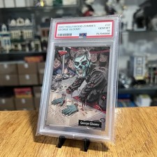 PSA 10 George Gloomy Clooney 2007 Topps Hollywood Zombies #37 Parody Very Rare picture