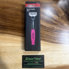Snap On Tools Soft Grip PINK Ratchet Handle Gillette Blade Shaver RATCRZ-P picture