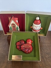 Vintage Hallmark Tree-Trimmer Yesteryears Ornaments, Set Of 3 picture