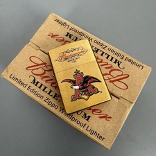 Zippo 2000 Budweiser Millennium Limited Edition Brass Lighter New In Box picture