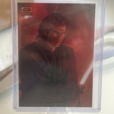 2026 Topps Chrome Star Wars Galaxy Dark Side Anakin Skywalker Orange /25 picture