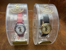 Vintage Disney Lorus Minnie Mouse Watch Lot MF009 MF010 Original Boxes 1980s picture