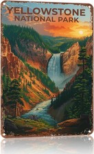 Vintage Yellowstone National Park Suitable Tin Metal Signs Home Décor 8x12 picture