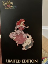 Disney Acme HotArt Pin - Best Friends - Ariel, Max LE 500 Rose Gold picture