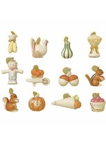 LENOX AUTUMN DELIGHTS 12 MINI ORNAMENTS FALL/AUTUMN/THANKSGIVING-No Box picture