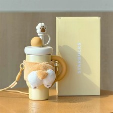 Starbucks China 2026 Paw Series ‌‌‌Corgi 28oz SS Tumbler Cup with Plush Sleeve picture