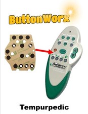 ButtonWorx™ Button Repair Pad for TEMPURPEDIC ERGO RAVEN Remote Control picture