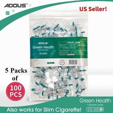 500 Pcs Disposable Tobacco Cigarette Filter Holders- Reduce Tar & More picture