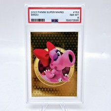 2022 Panini Nintendo Super Mario Birdo #153 PSA 8 Gold picture