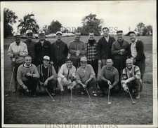 1967 Press Photo Central Press golf tournament participants at a course picture