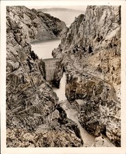 GA287 1954 Original Photo BUFFALO BILL DAM ON THE SHOSHONE RIVER WYOMING picture