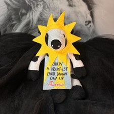 RARE Chick-fil-A Cow Plush Sun Costume Chikin 4 Brekfest Every Dawn Collectible picture