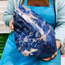 14.47LB Large Natural Blue Vein Stone Quartz Crystal Mineral Healing Sample 5891 picture