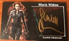 scarlett johansson signed Black Widow Avengers Iron Man JSA Authenticated picture