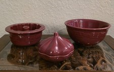 Longaberger Woven Traditions Set Colander Garlic Bundt In Paprika 3 Pieces NWOB picture
