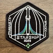 SpaceX Starship 2025 Starbase Texas Launch Mission Program Embroidered Iron Patc picture
