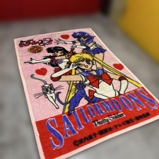 Bandai Sailor Moon 90s Big Print Blanket 140x99 cm collectible home decor picture