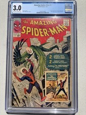 Amazing Spider-Man 2 1963 Marvel Comics CGC G/VG 3.0 1st App Vulture picture