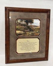Vintage Wall Hanging Art Decor Religious Plaque 14x17 Inches pastor praise picture