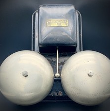 Antique Holtzer-Cabot Electric Co AC Alarm Bell 1000 Ohms Industrial Steampunk picture