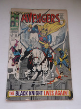 MARVEL: AVENGERS #48, 1ST DANE WHITMAN'S BLACK KNIGHT, KEY BOOK, 1968, GD- (1.8) picture