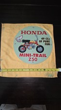 VINTAGE ORIGINAL HONDA MINI TRAIL Z50 PORCELAIN SIGN 12