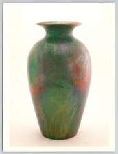 Modernist Jacques Sicard Monumental Vase 1902 Glazed Earthenware Postcard picture