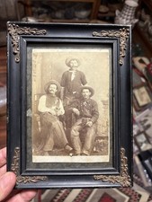JOHN SLAUGHTER'S COWBOYS? - CABINET CARD - circa 1879-80 Rare Old West Photo  picture