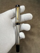 RARE Parker Duofold TITANIUM Ti 22  L. MICHAEL FULTZ LE 48/100 FOUNTAIN PEN Intl picture