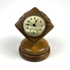 Vintage Rare Myrtlewood  Weather  Station ,  Barometer, Thermometer, Clock picture