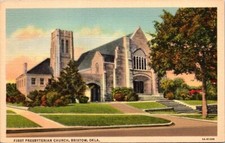 Vintage Postcard First Presbyterian Church Bristow Oklahoma OK              3246 picture