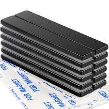 DIYMAG Neodymium Magnets, 12 Pack Strong Magnetic Bar with 60x10x3mm, Black picture
